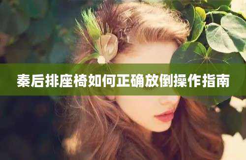秦后排座椅如何正确放倒操作指南