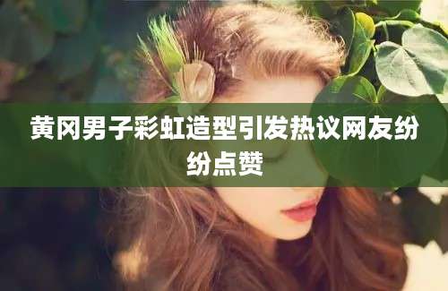 黄冈男子彩虹造型引发热议网友纷纷点赞