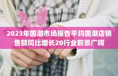 2023年国潮市场报告平均国潮店销售额同比增长20行业前景广阔