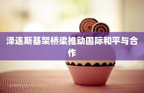 泽连斯基架桥梁推动国际和平与合作