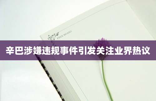 辛巴涉嫌违规事件引发关注业界热议